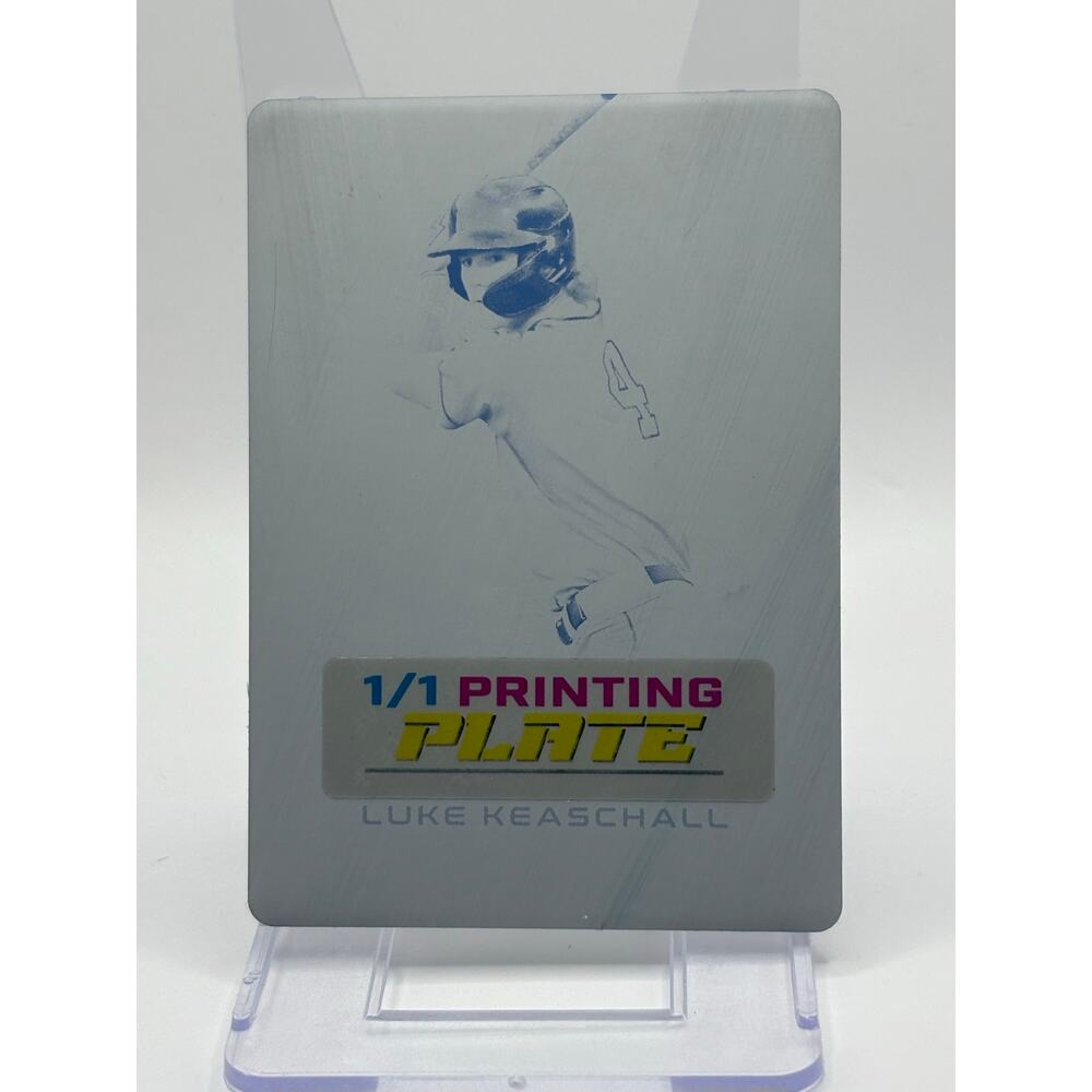 2024 Leaf Trinity Luke Keaschall Black Printing Plate 1/1 SSP Minnesota Twins